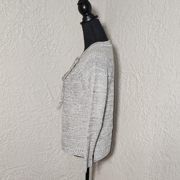 Juniors' It's Our Time Lace-Up Sweater - Picture 6 of 6